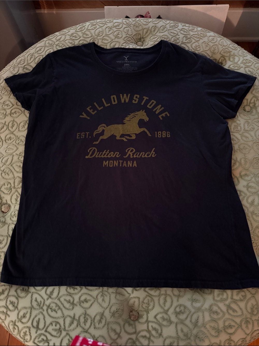 Yellowstone Dutton Ranch Short Sleeve Graphic Tee - Black